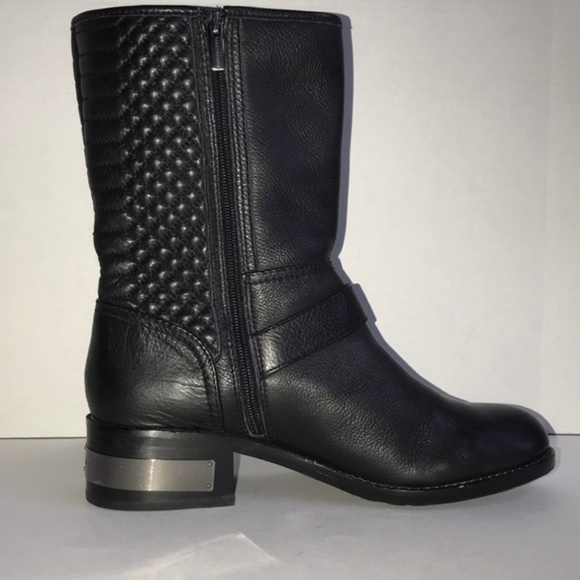 ❌❌N/A❌❌Vince Camuto Whynn Black Leather Moto Boots - Picture 6 of 8